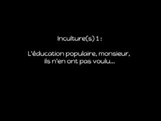 Inculture(s) - La Culture - Une conférence gesticulée par Franck LEPAGE et la coopérative d’éducation populaire « Le Pavé » - 1de4