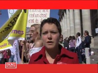 Manifestation pour le droit à l'avortement