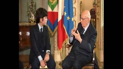 Napolitano - Incontro con gli studenti
