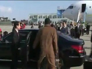 ガボン大統領の迎接