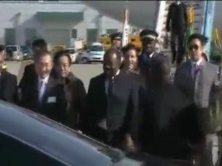 Presidente de Gabón llega a Corea del Sur, Bienvenido!