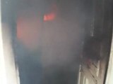 فري برس ريف حماه المحتلة حرق منزل احد المواطنين في مدينة مورك 25 3 2012