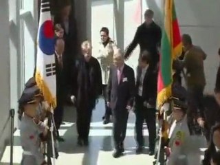 Presidente de Lituania llega a Corea del Sur, Bienvenido!