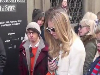 Actresses + Bloggers at Blugirl Fall 2012 MFW | FashionTV