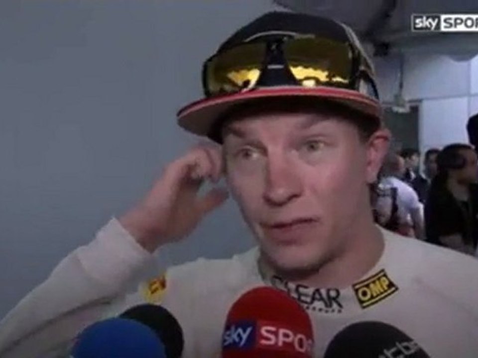 Malaysia 2012 Kimi Räikkönen Race Interview