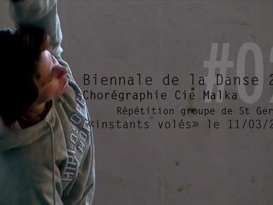 Biennale de la Danse 2012 - "Instants Volés #02" Répétition groupe de St Gervais