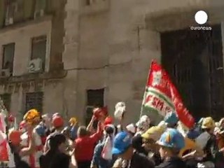 Italie : les metallurgistes de Sardaigne en colère