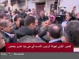 Syria's Assad tours flashpoint Homs neighbourhood