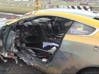 Aston Martin crash - Rally Calder 2012
