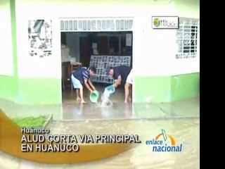 Huanuco Alud de quebrada afectan zonas de El Papayal y Luyando