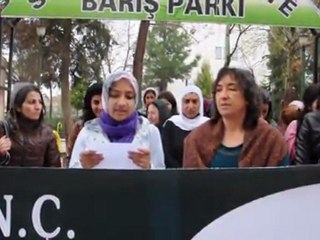 bartındaki tecavüz olayına nusaybinli kadınlardan basın açıklamasıyla tepki