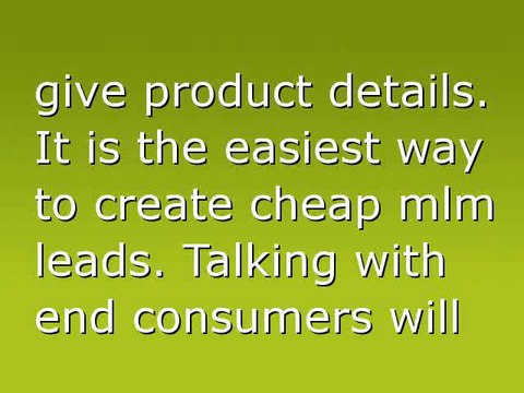 MLM Leads - Different Ways to Generate Prospective MLM Leads