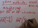 Mathématiques, équations de droites, partie 2/3