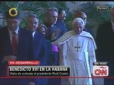 Benedicto XVI se reúne en el Palacio de la Revolución con Raúl Castro