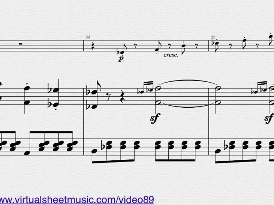 Ludwig Van Beethoven's Sonata Op.24 No.5 "Spring" Sheet Music for Violin and Piano - Video Score