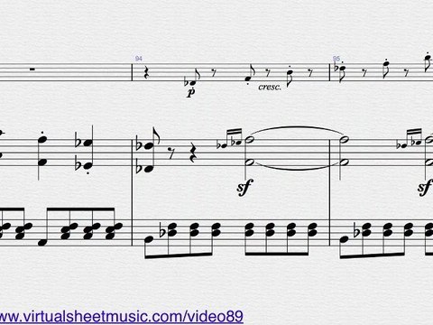 Ludwig Van Beethoven's Sonata Op.24 No.5 Spring Sheet Music for Violin and Piano - Video Score
