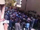 فري برس ريف دمشق داريا مظاهرات طلابية داخل المدرسة 27 3 2012  ج5