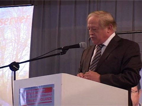 Meeting de Montredon : Soutien de Roland Courteau à Marie-Hélène Fabre