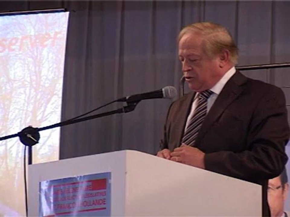 Meeting de Montredon : Soutien de Roland Courteau à Marie-Hélène Fabre