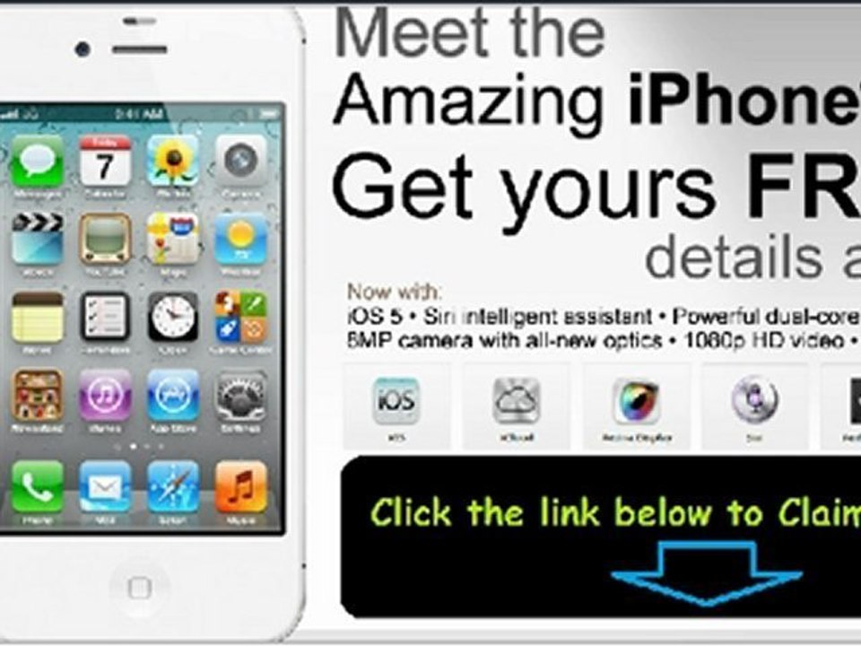 How to get iPhone 4S for free. Just hit the link below to get free iPhone 4S.