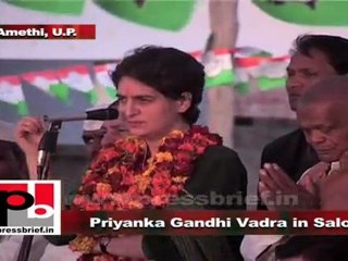 Priyanka Gandhi Vadra in Salon (Amethi) It is the people who run the country