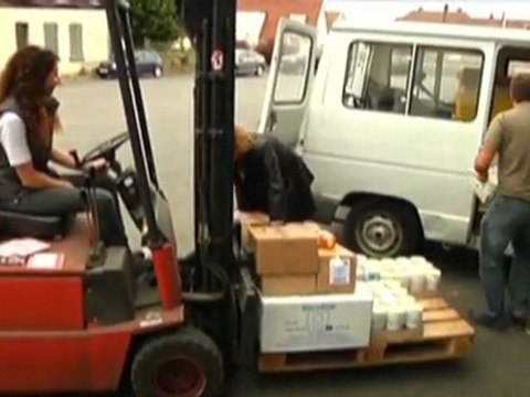 François Baroin visite la Banque Alimentaire de l'Aube