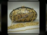 Gold Clutch Purses and Gold Clutch Evening Bags from Crystal Purse Shop.