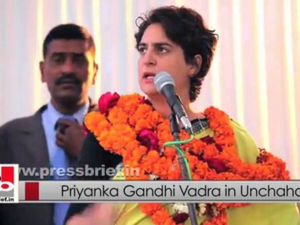 UP polls: Priyanka Gandhi Vadra in Unchahar, Raebareli addresses election meeting