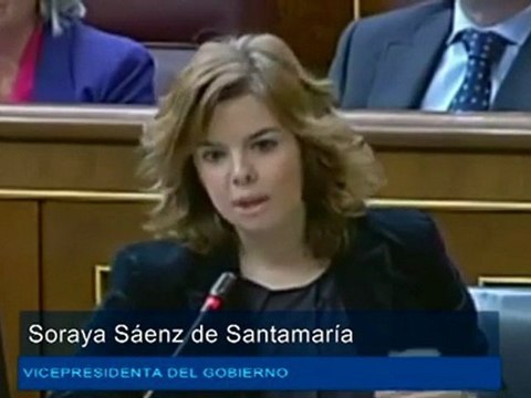 Santamaría Soraya calla a Rodríguez con palabras de Rubalcaba sobre su reforma laboral