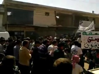 فري برس ادلب زردنا مظاهرة حاشدة 27 3 2012