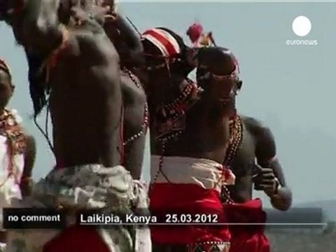Cricket in traditional Maasai dress - no comment