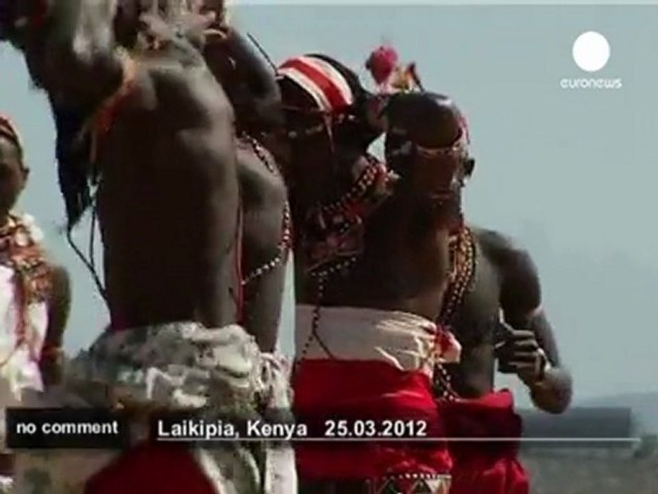 Cricket in traditional Maasai dress - no comment