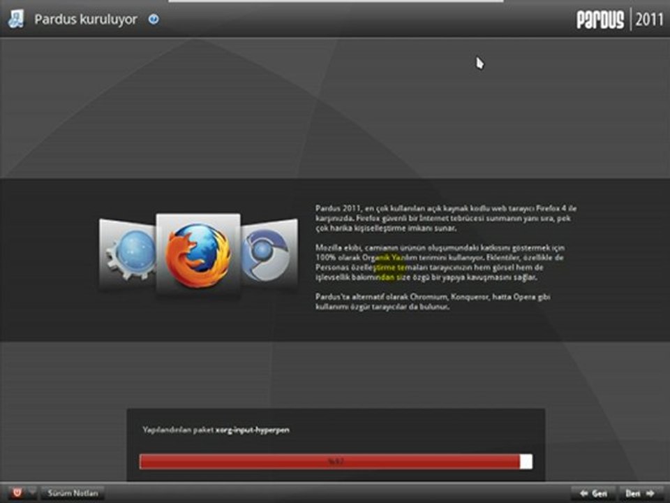 Pardus 2011 Kurulumu