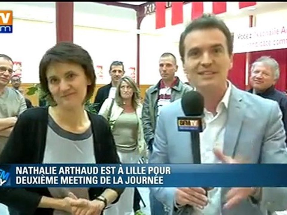 Présidentielle : une journée avec Nathalie Arthaud