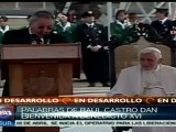 Discurso de Raúl Castro ante Benedicto XVI