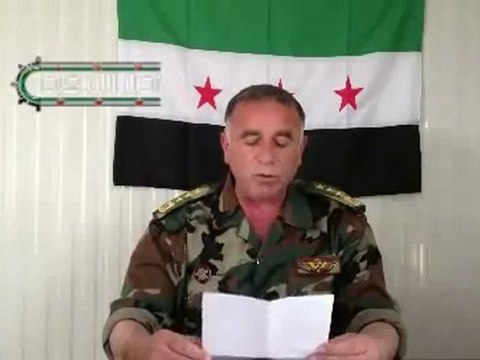 فري برس إنشقاق العميد المظلي حسين كلية و إنضمامه للجيش الحر 28 3 2012