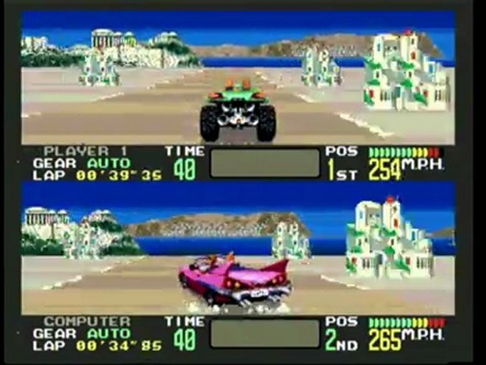 Classic Game Room - OUTRUNNERS Sega Genesis review