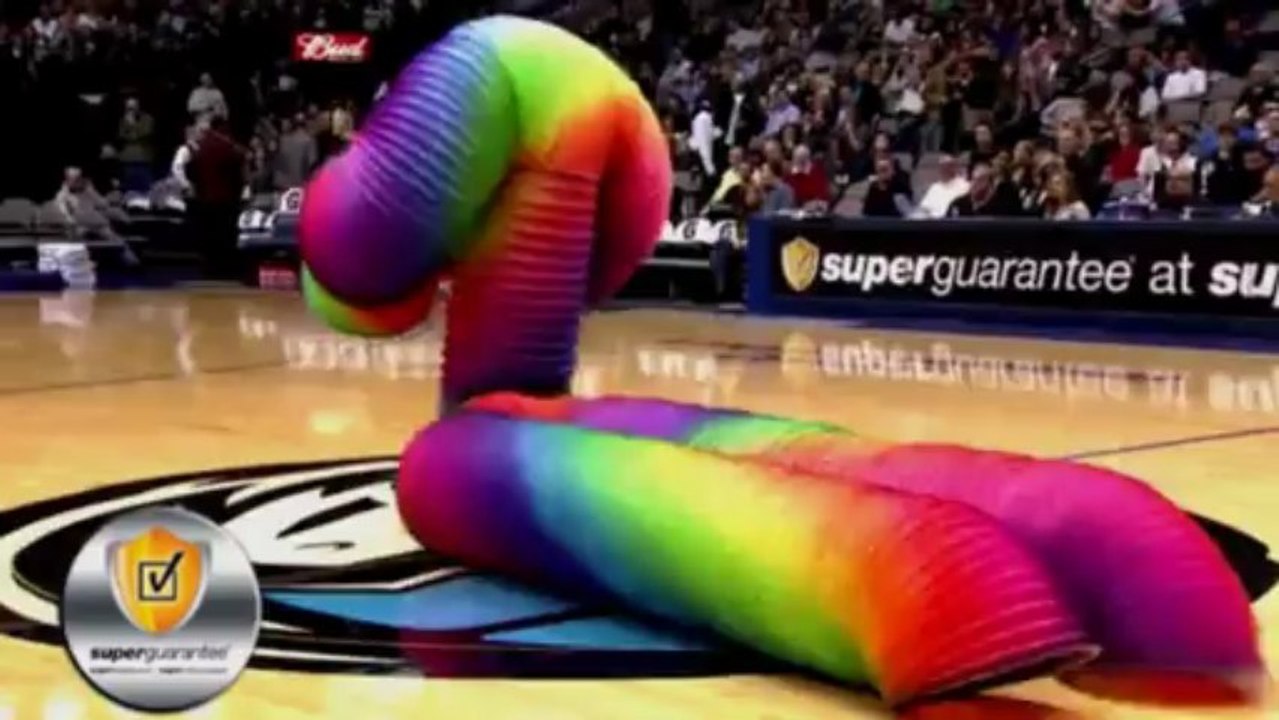NBA HalfTime Show for Mavericks Fans - Mrs. Human Slinky - video
