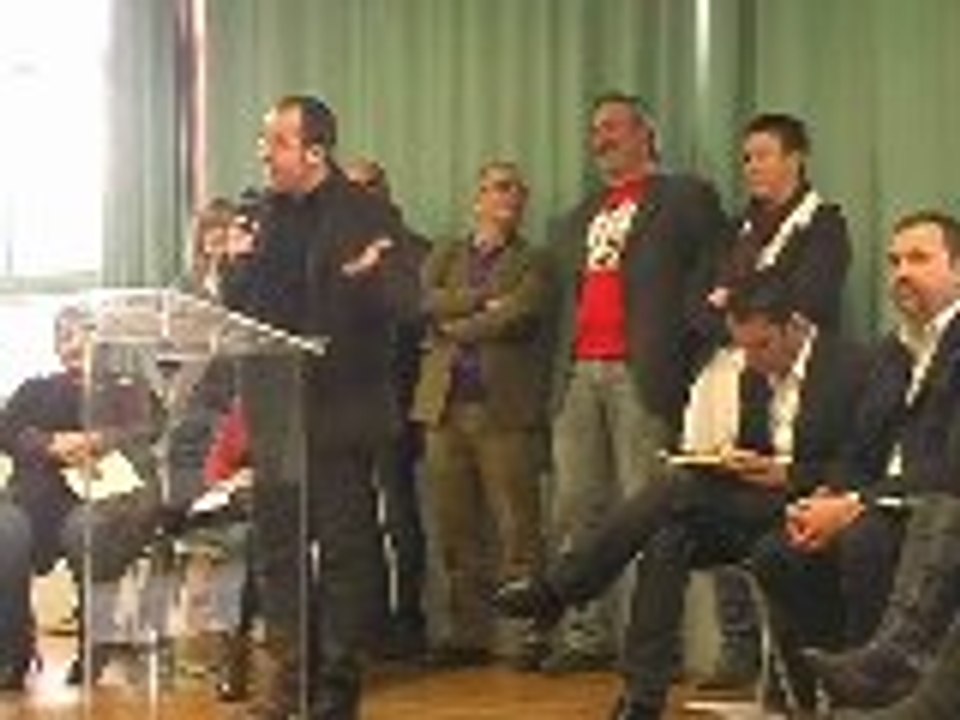 Meeting du Front de Gauche 49 candidats et les parents d'élèves