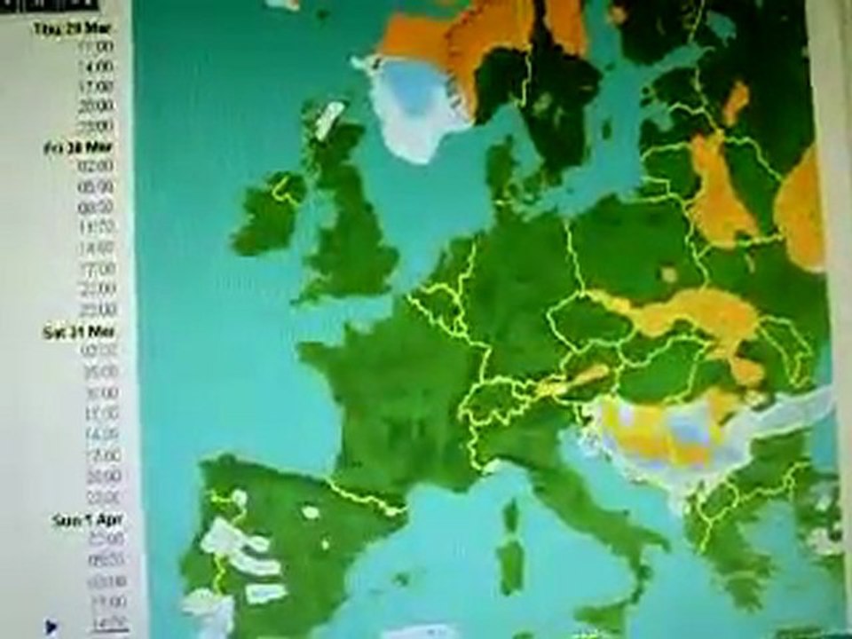 Prévision météo du jeudi 29 mars 2012 de Gigi