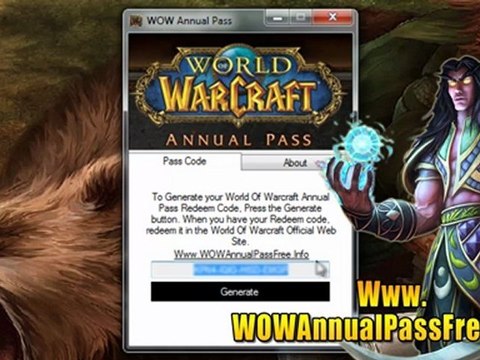 Get Free World Of Warcraft Annual Pass Code