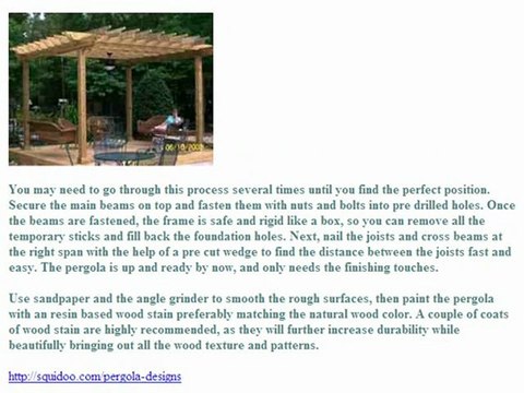 Pergola Designs and Pergola Plans
