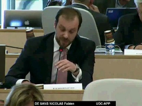 AP 29 mars 2012 - Intervention de Fabien de SANS-NICOLAS sur la Conférence Sociale Régionale