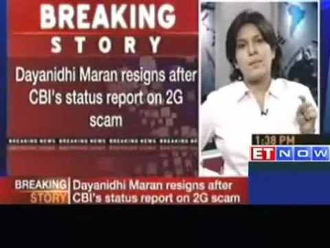 2G scam Dayanidhi Maran resigns from cabinet