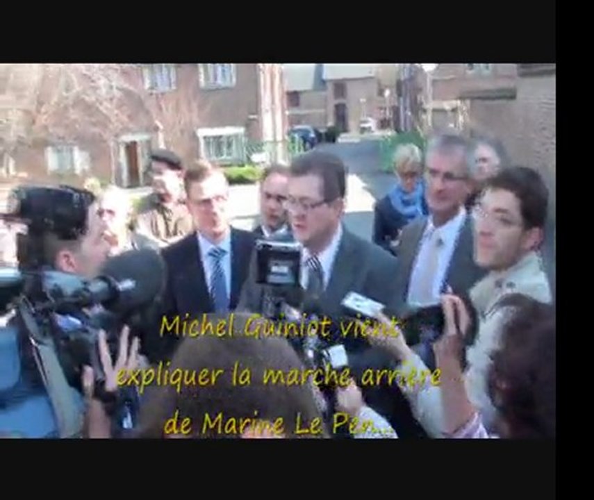 Accueil de Le Pen à Beauvais 28 mars 2012