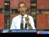Obama lauds America's economic recovery