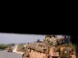 فري برس حلب   أرتال الدبابات وهي متجهة إلى محافظة حلب 28 3 2012