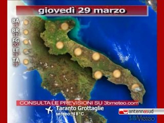 Previsioni del tempo, giovedì 29 marzo