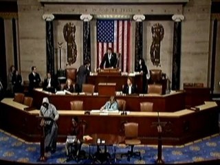 US Congressman wears hoodie and glasses in the House