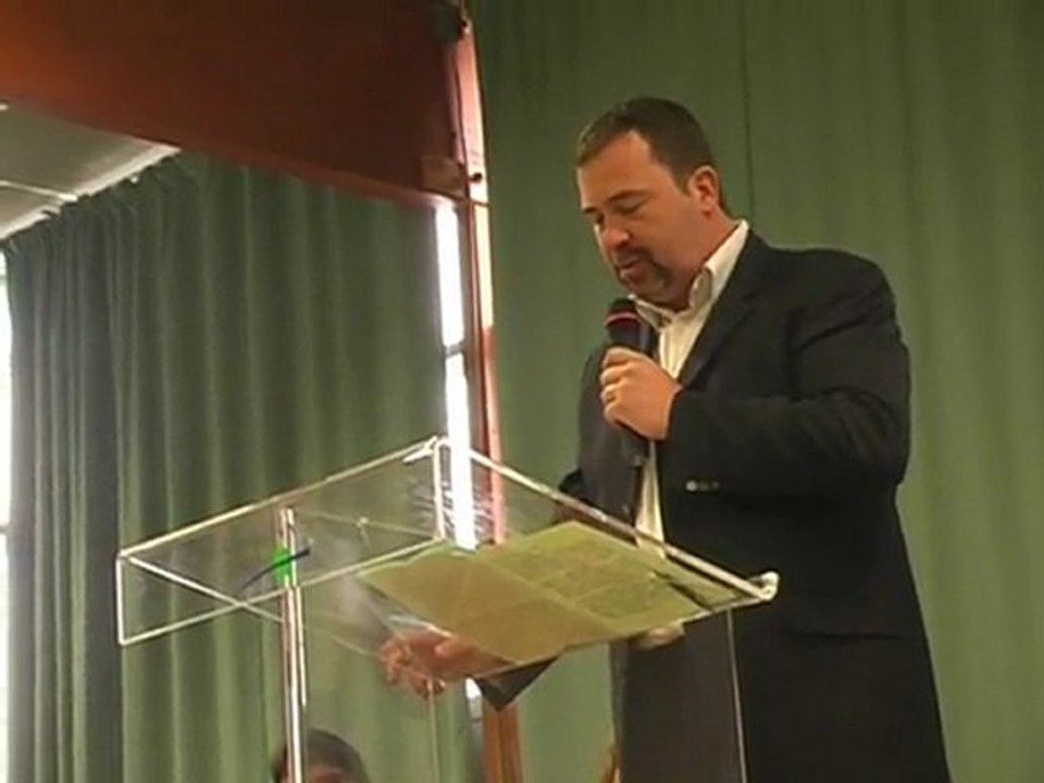 Meeting Front de Gauche Maine et Loire Intervention du PCF